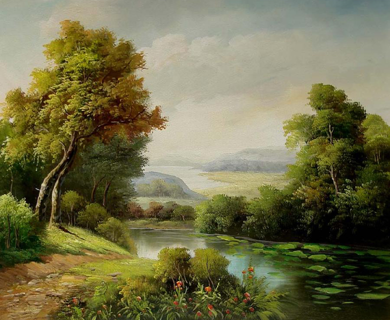 780x640 All Products Photo To Handmade Oil Paintings Beautify Your Life! - Landscaping Painting Pictures