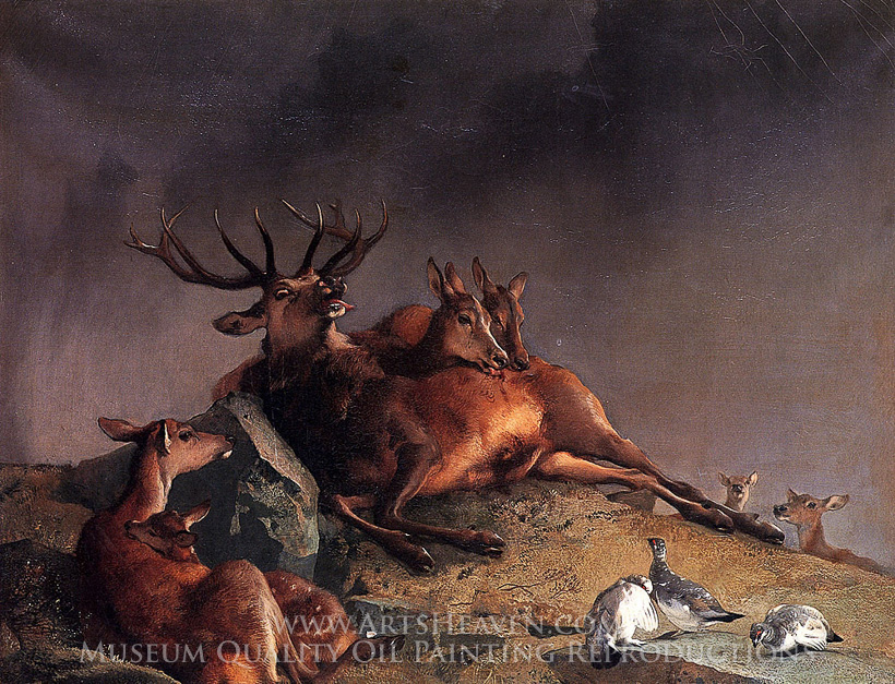 820x627 Reproduction Painting Sir Edwin Landseer The Highland Nurses, Hand - Landseer Painting