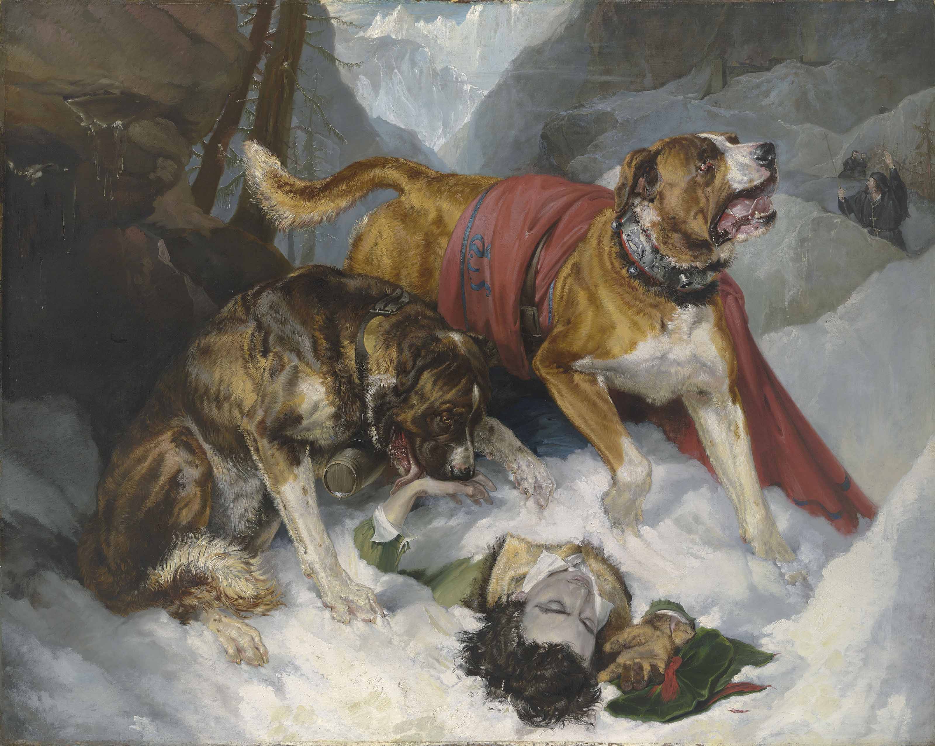 3200x2553 Sir Edwin Henry Landseer, R.a. (London, 1802 1873) Alpine - Landseer Painting