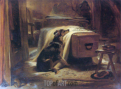 400x294 The Old Shepherd's Chief Mourner Landseer Painting - Landseer Painting