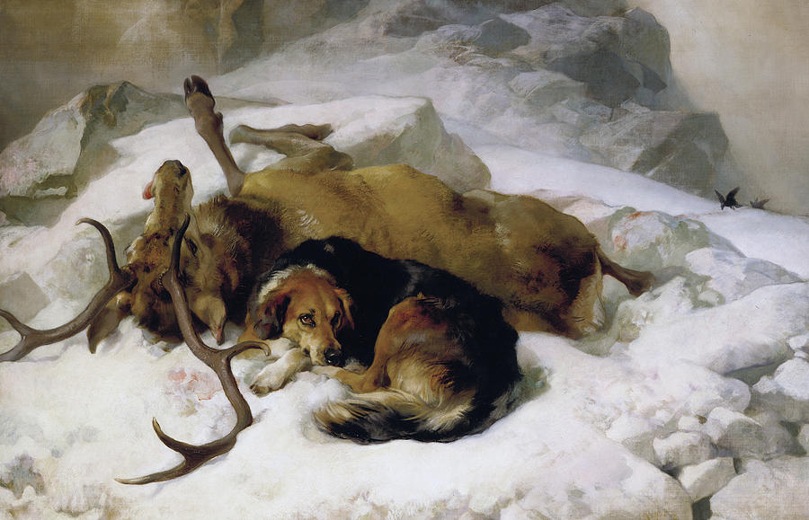 900x579 Chevy Painting By Sir Edwin Landseer - Landseer Painting