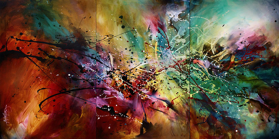 900x450 All At Once' Painting By Michael Lang - Lang Painting