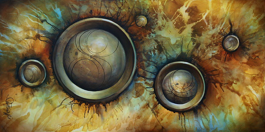 900x450 Impact' Painting By Michael Lang - Lang Painting