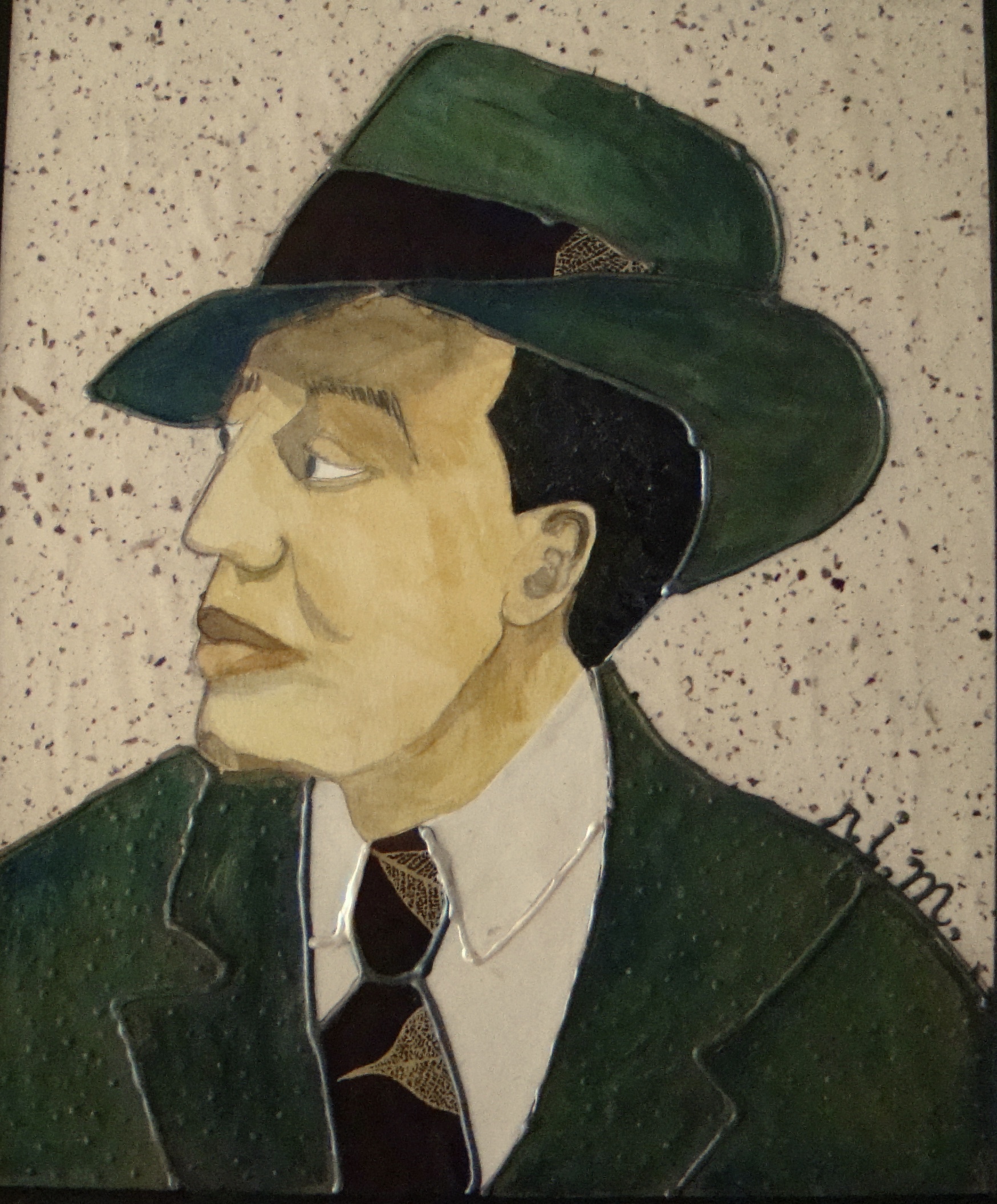 1748x2111 Langston Hughes Collection Robin Joyce Miller Art - Langston Hughes Painting