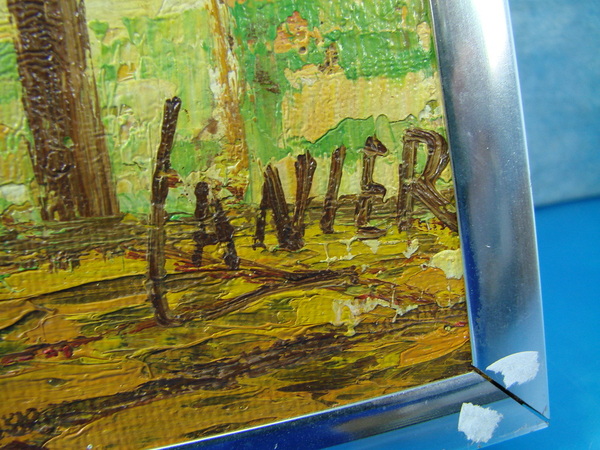 600x450 Lanier Original Pintura Al Sobre Lienzo Enmarcado Firmado Ebay - Lanier Painting