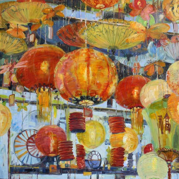 576x574 Lantern Paintings Carol Stewart - Lantern Painting