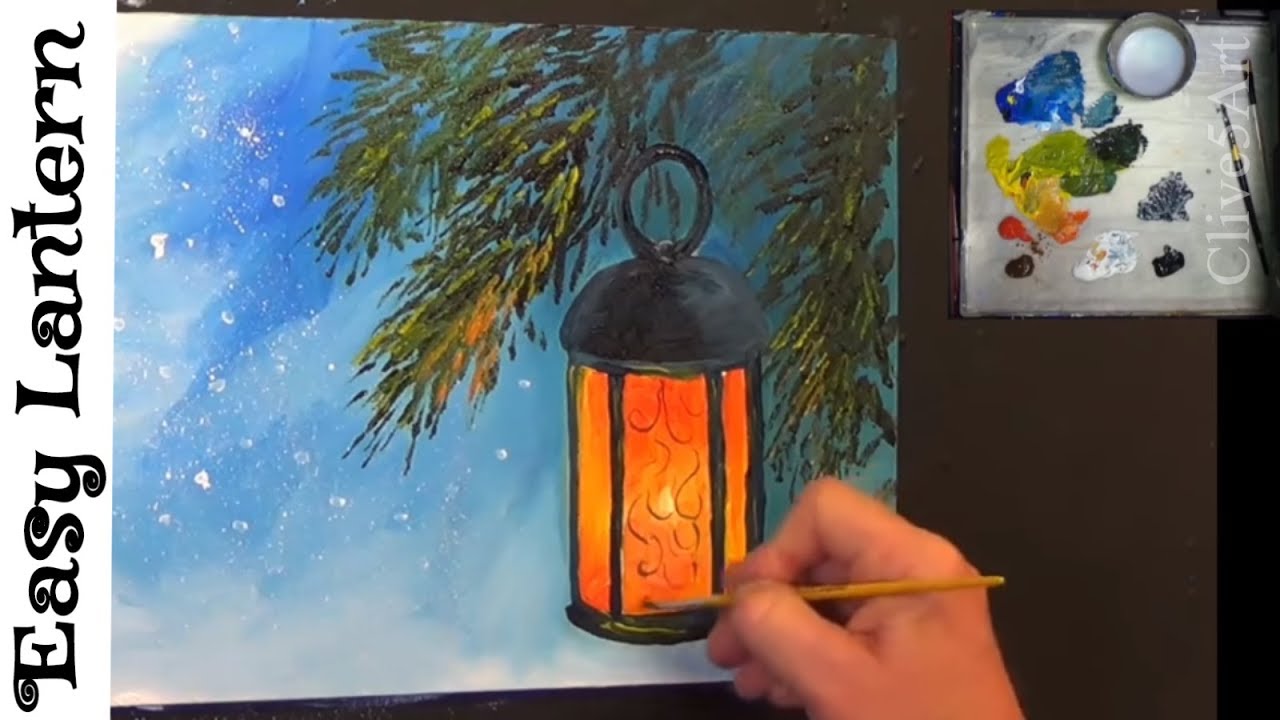 1280x720 Paint A Lantern Holiday Tutorial , Acrylic Painting - Lantern Painting