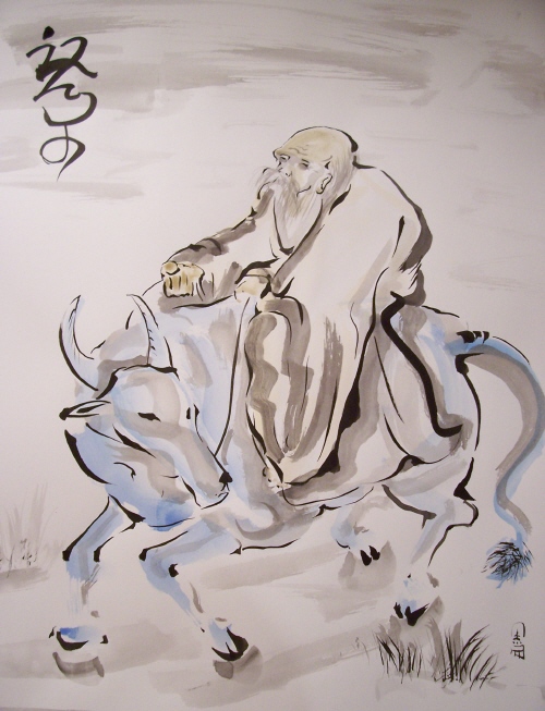 500x653 Lao Tzu Harmony - Lao Tzu Painting
