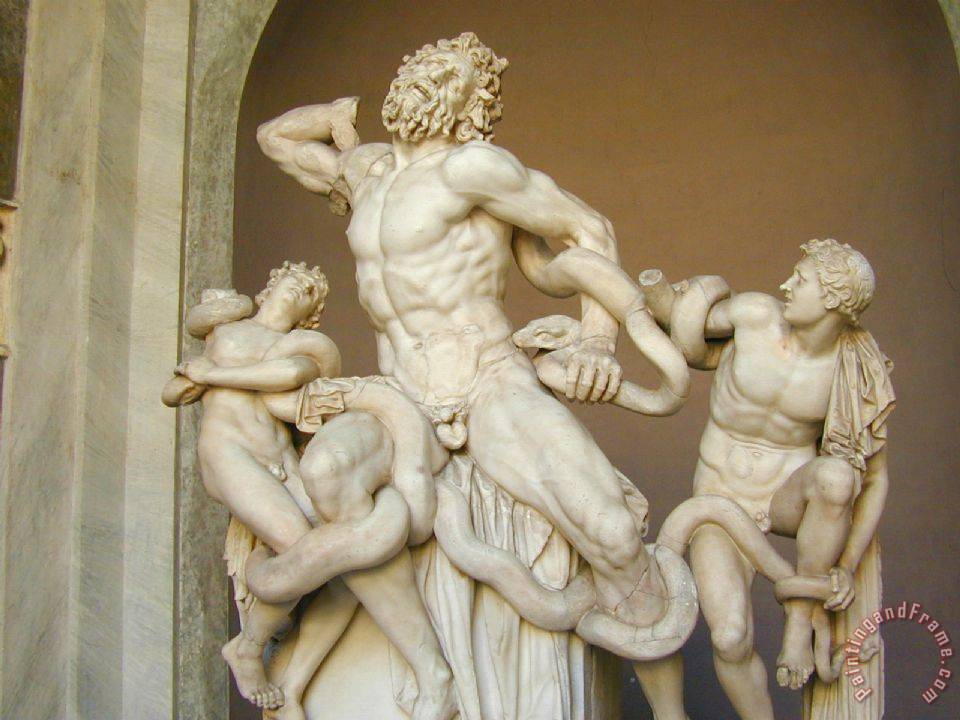 960x720 Polydoros Of Rhodes Laocoon And His Sons Painting - Laocoon Painting