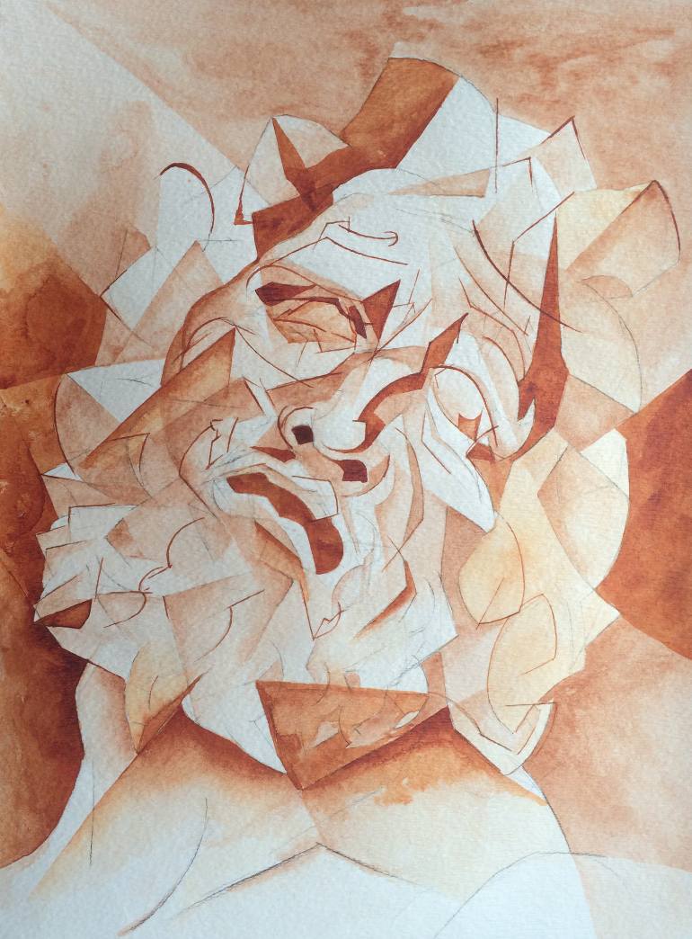 770x1044 Saatchi Art Laocoon Head Study Painting By Kristopher Orr - Laocoon Painting