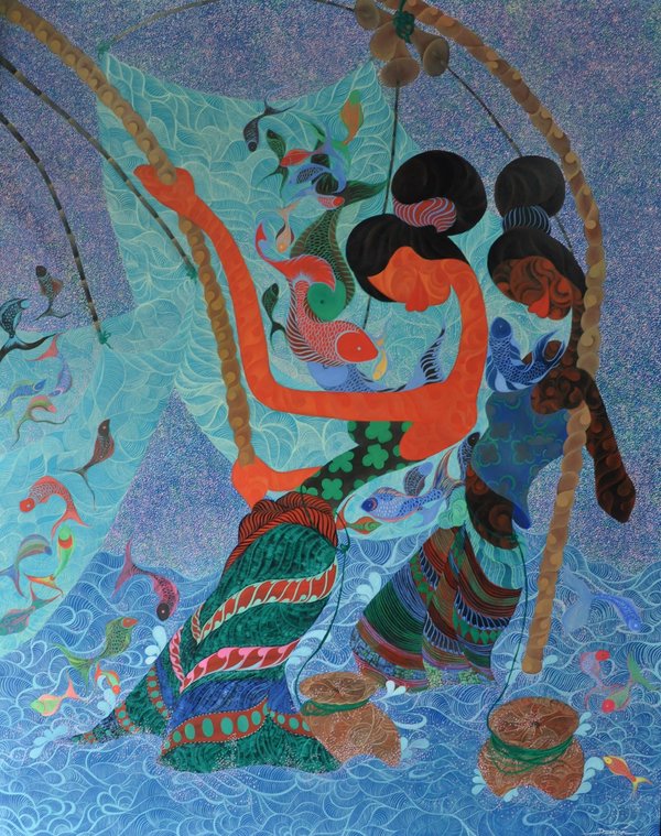 600x759 Laotian Artist Helps Redefine - Laos Painting