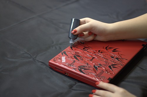 500x333 Laptop As Canvas For Creative Urge - Laptop Painting