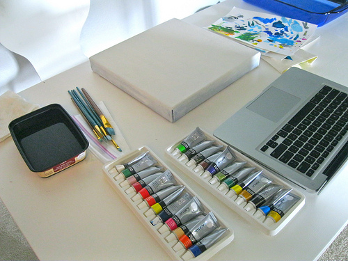 500x375 Diy Art Ombre Water Drop Painting What The Vita - Laptop Painting