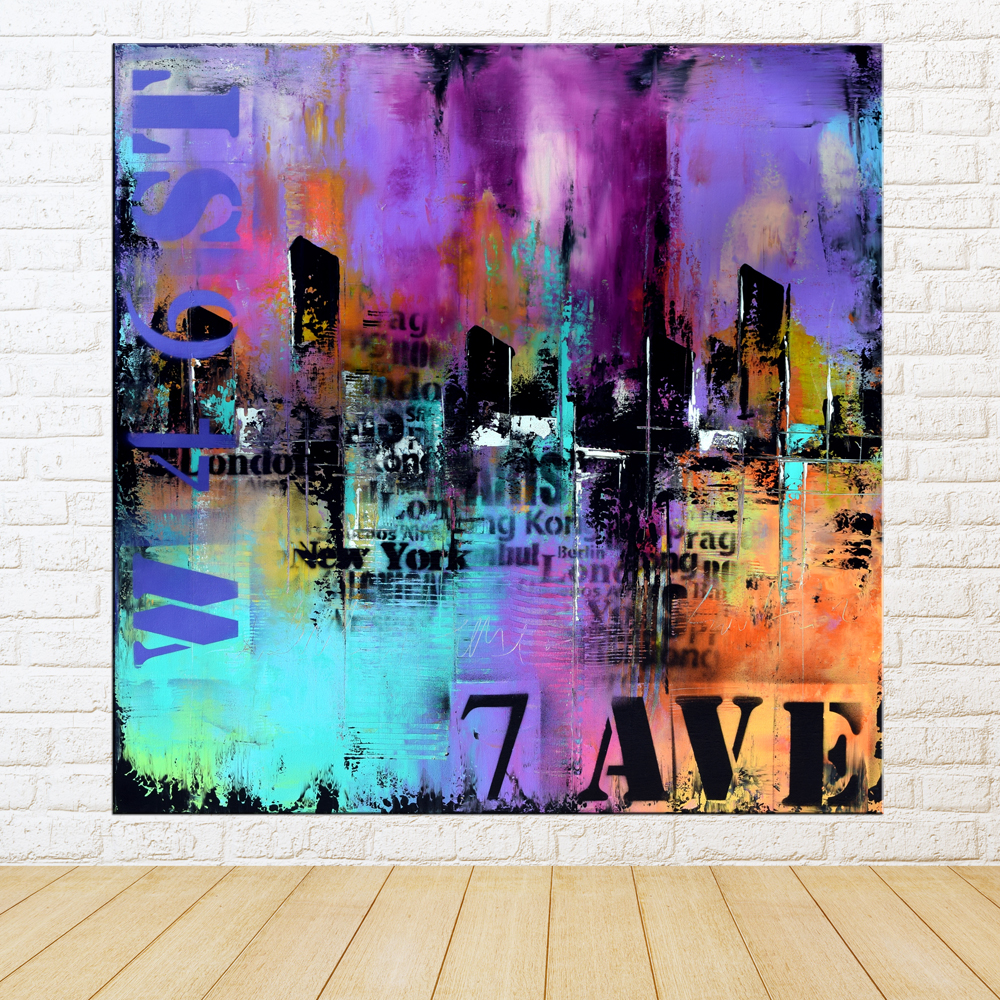 1000x1000 Modern Art Home Decor - Large Abstract Painting