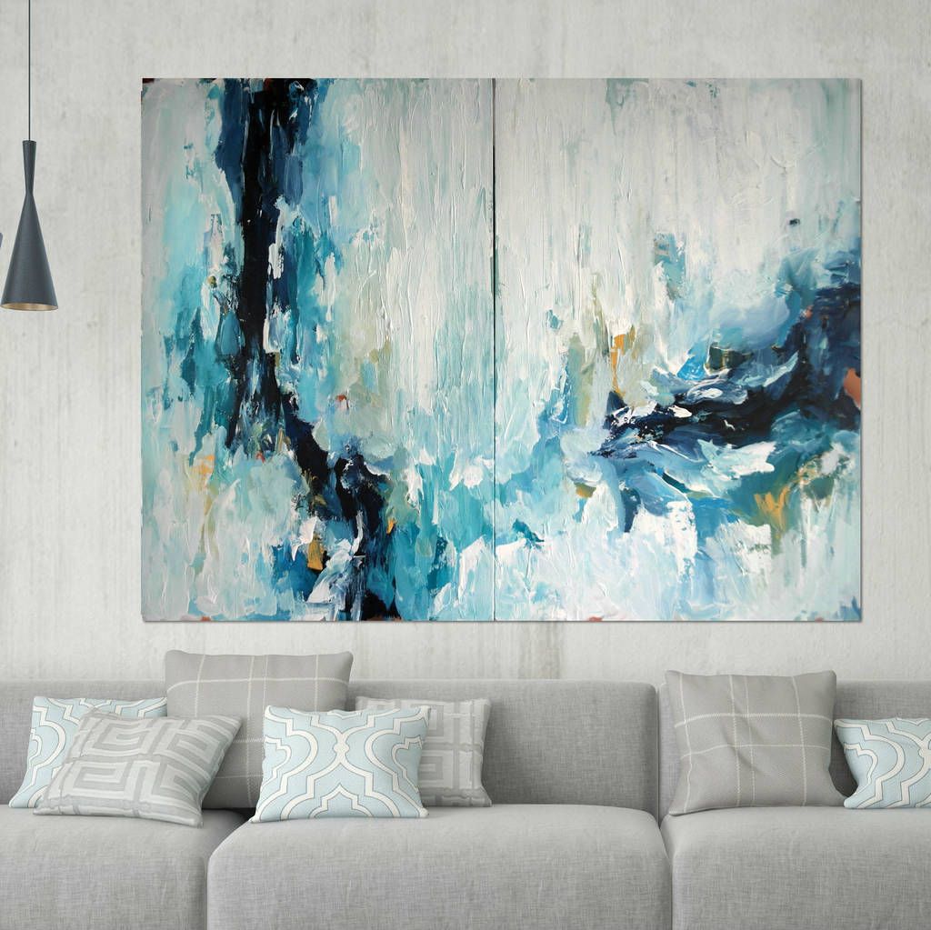 1024x1023 Epiphany Three Large Abstract Painting Diptych Abstract Art - Large Abstract Painting