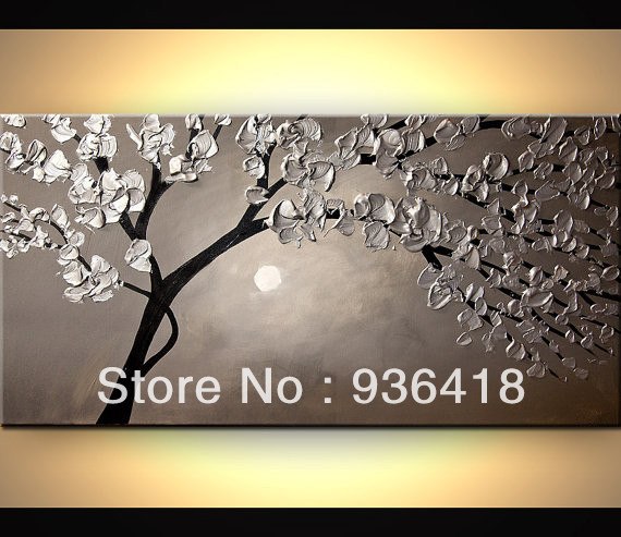 570x493 Large Abstract Canvas Acrylic Palette Knife Abstract Painting - Large Abstract Painting On Canvas