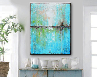 340x270 Wall Art Designs Large Abstract Wall Art Large Art Blue Abstract - Large Abstract Painting On Canvas