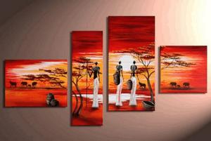 300x201 Contemporary Art For Sale, Art On Canvas, African Woman Painting - Large African Woman Painting