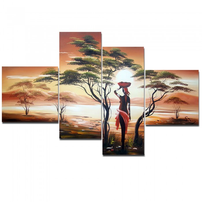 700x700 Large African Painting Woman 559 - Large African Woman Painting