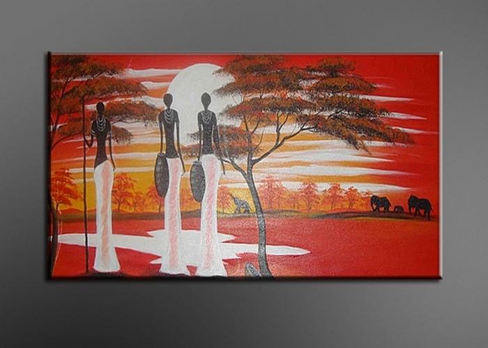 700x500 Large African Woman Painting 106l - Large African Woman Painting