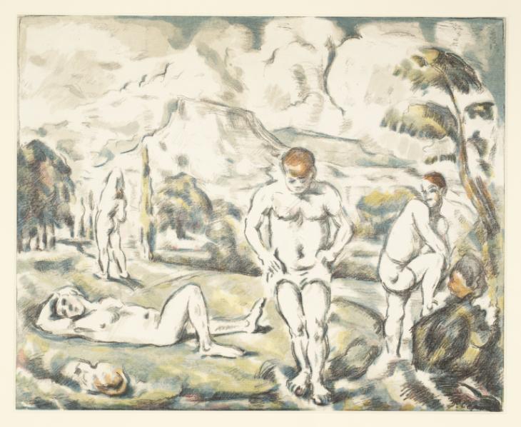730x598 The Large Bathers', Paul C.1898 Tate - Large Bathers Painting