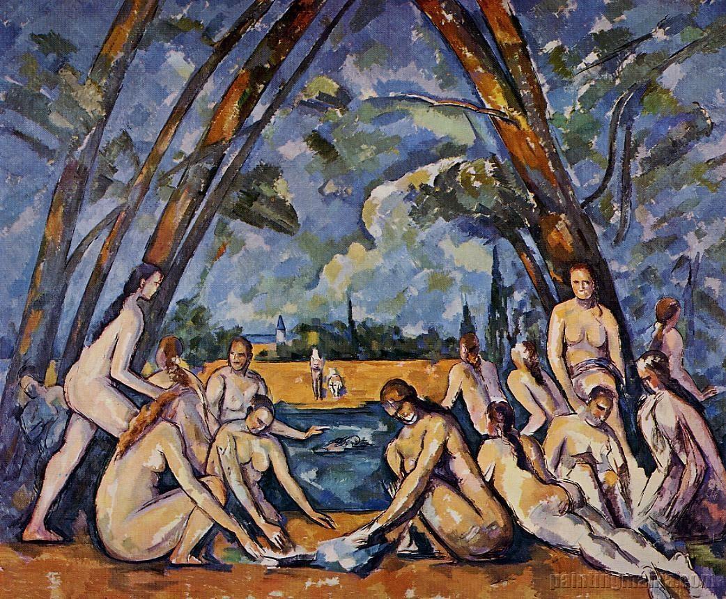 1042x860 The Large Bathers 1906 - Large Bathers Painting