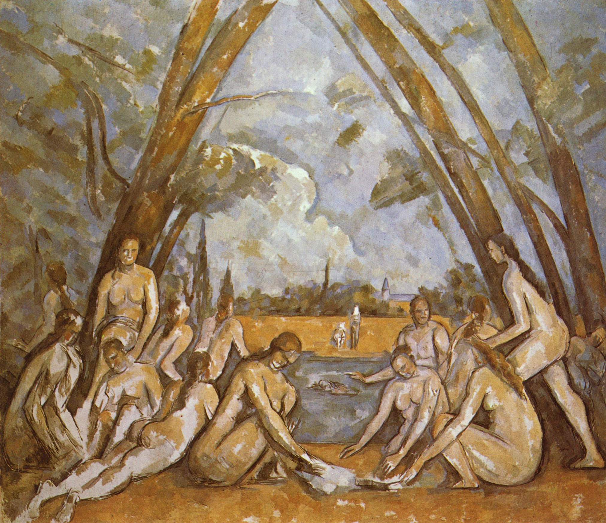 2024x1747 Paul Large Bathers 1906 - Large Bathers Painting