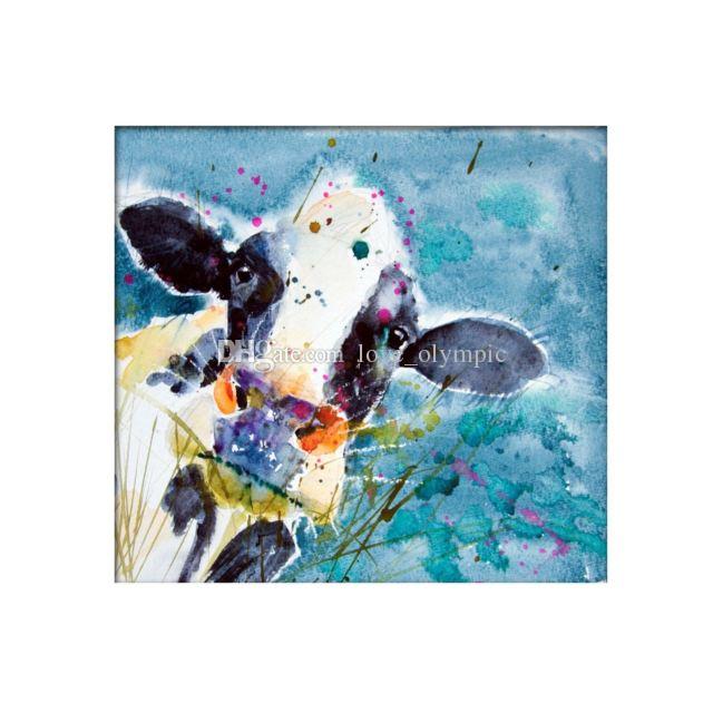 640x640 Online Cheap Framed, Friesian Cow By Portrait , Large High Quality - Large Cow Painting