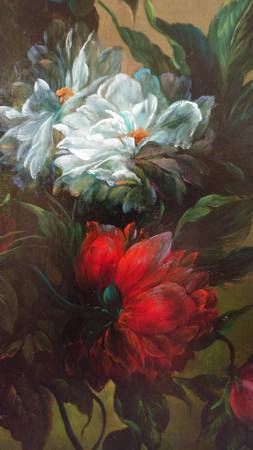 253x450 Large Flower Still Life Oil Painting So Beautiful Elegant - Large Flower Painting