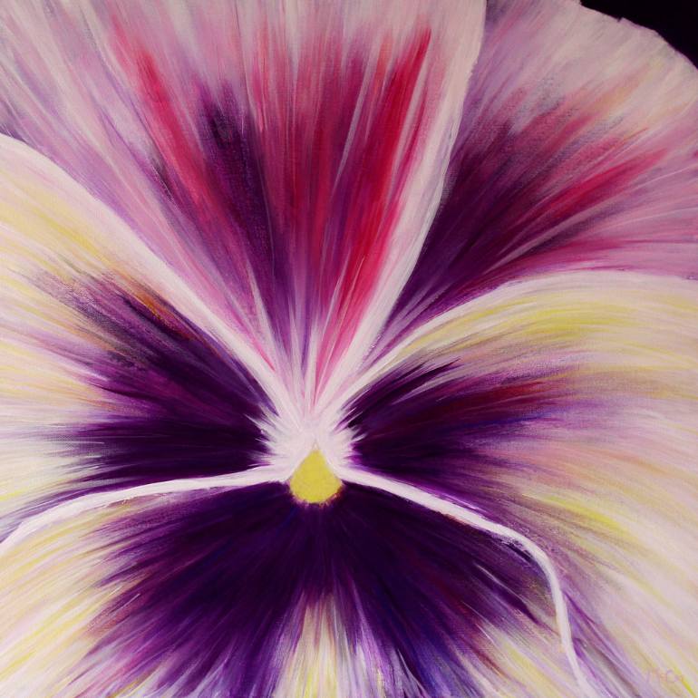 770x770 Saatchi Art Flower Abstract - Large Flower Painting