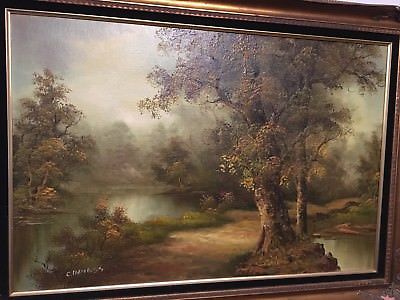 400x300 Large Framed Landscape Oil Painting On Canvas By C. Inness 43 - Large Framed Painting