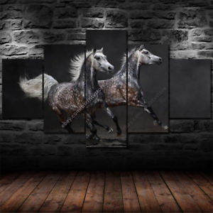 300x300 Large Horse Wall Art Framed Prints Canvas 5 Piece Home Decor - Large Horse Painting