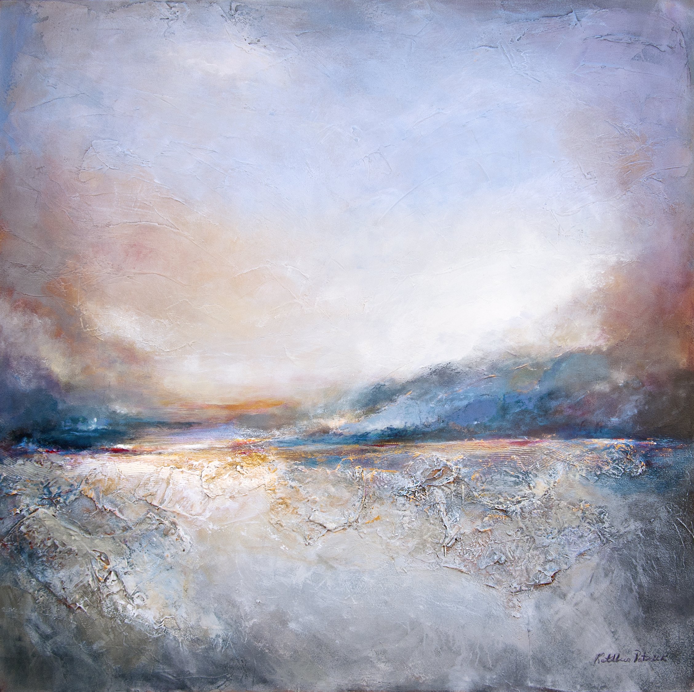 2256x2250 Large Original Contemporary Landscape Painting - Large Landscape Painting