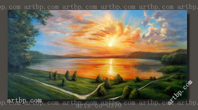 750x418 Modern Landscape Art Oil Painting Abstract Canvas Art Italian - Large Landscape Painting