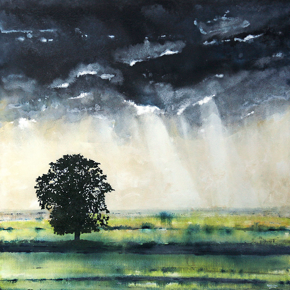 1000x1000 Standing Tall - Large Landscape Painting