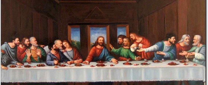730x300 Leave Your Memories On The Plate Urban Rajah - Large Last Supper Painting