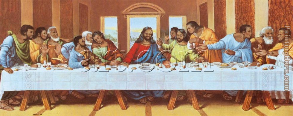 980x389 Large Picture Of The Last Supper Painting - Large Last Supper Painting