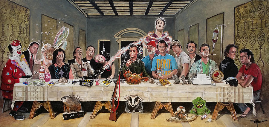 900x425 Bills Last Supper Painting By Tom Carlton - Large Last Supper Painting