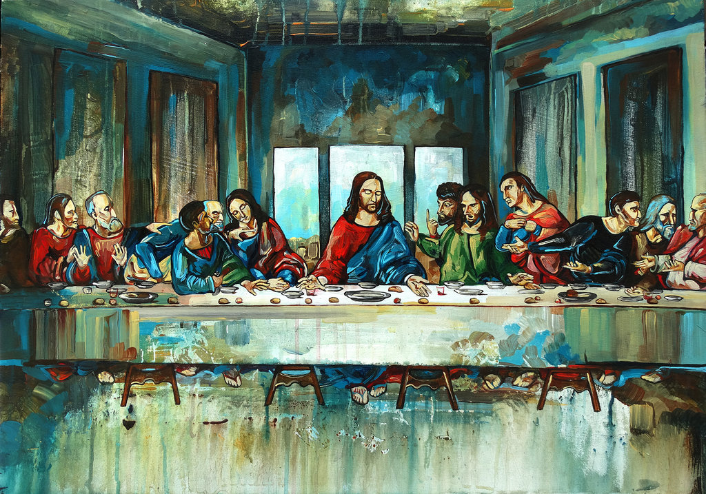 Large Last Supper Painting At Explore Collection
