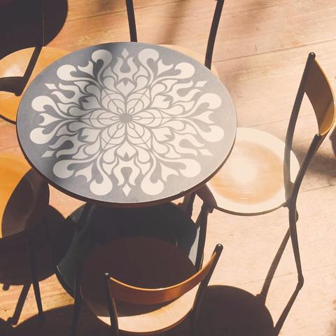 480x480 Mandala Stencils For Furniture, Floors And Walls! Stencilslab - Large Mandala Painting