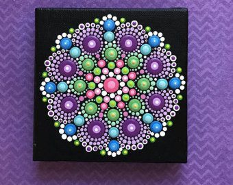 340x270 Extra Large Hand Painted Mandala River Stone Di Valsmandalas - Large Mandala Painting