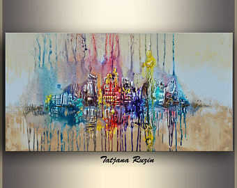 340x270 Abstract Art Original Etsy - Large Painting
