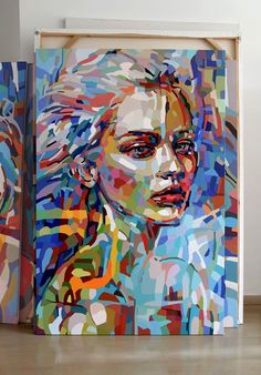 236x338 Abstract Painting Face Abstract Painting Portraits Abstract - Large Painting