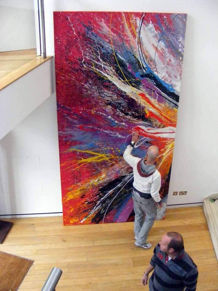 713x950 Big Art Commission Painting Large Canvas Called Aldebaran - Large Painting Canvas