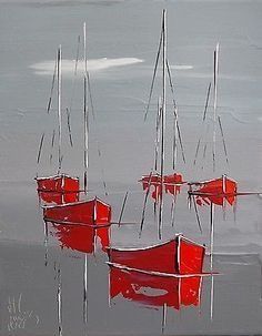 Large Sailboat Painting