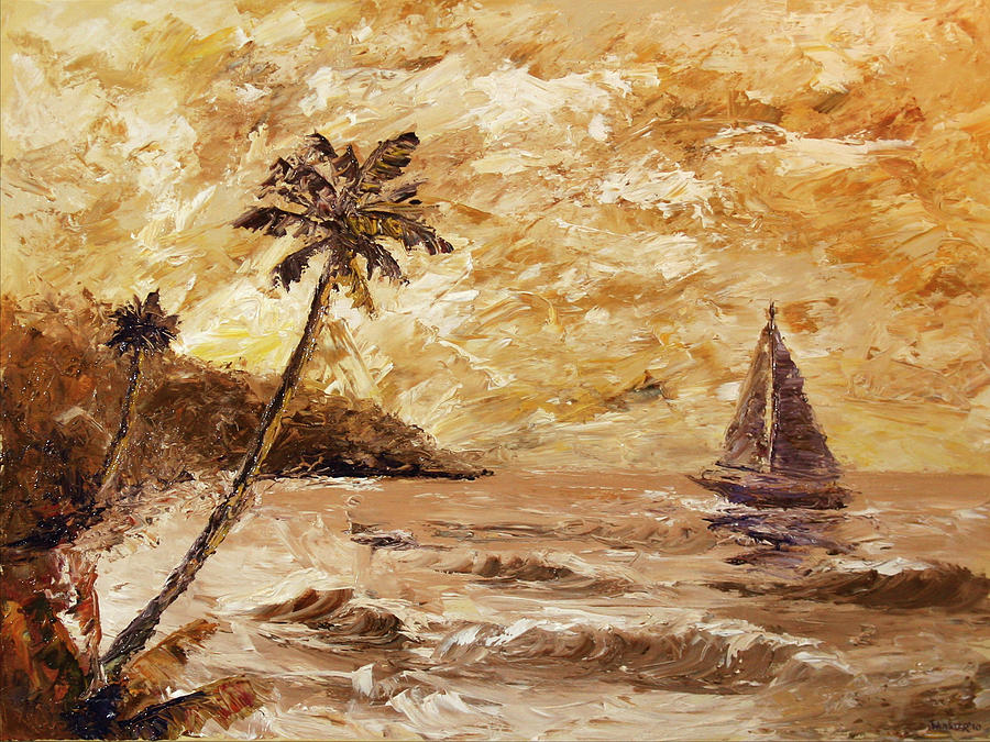 big sailboats painting