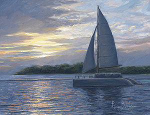 300x230 Sailboat Paintings Fine Art America - Large Sailboat Painting
