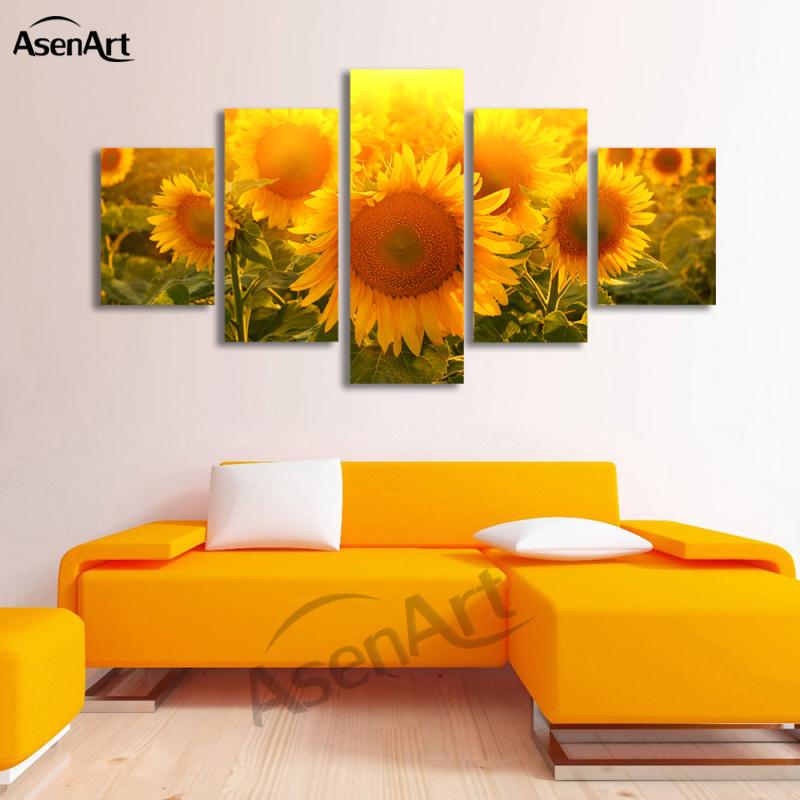 Large Sunflower Painting
