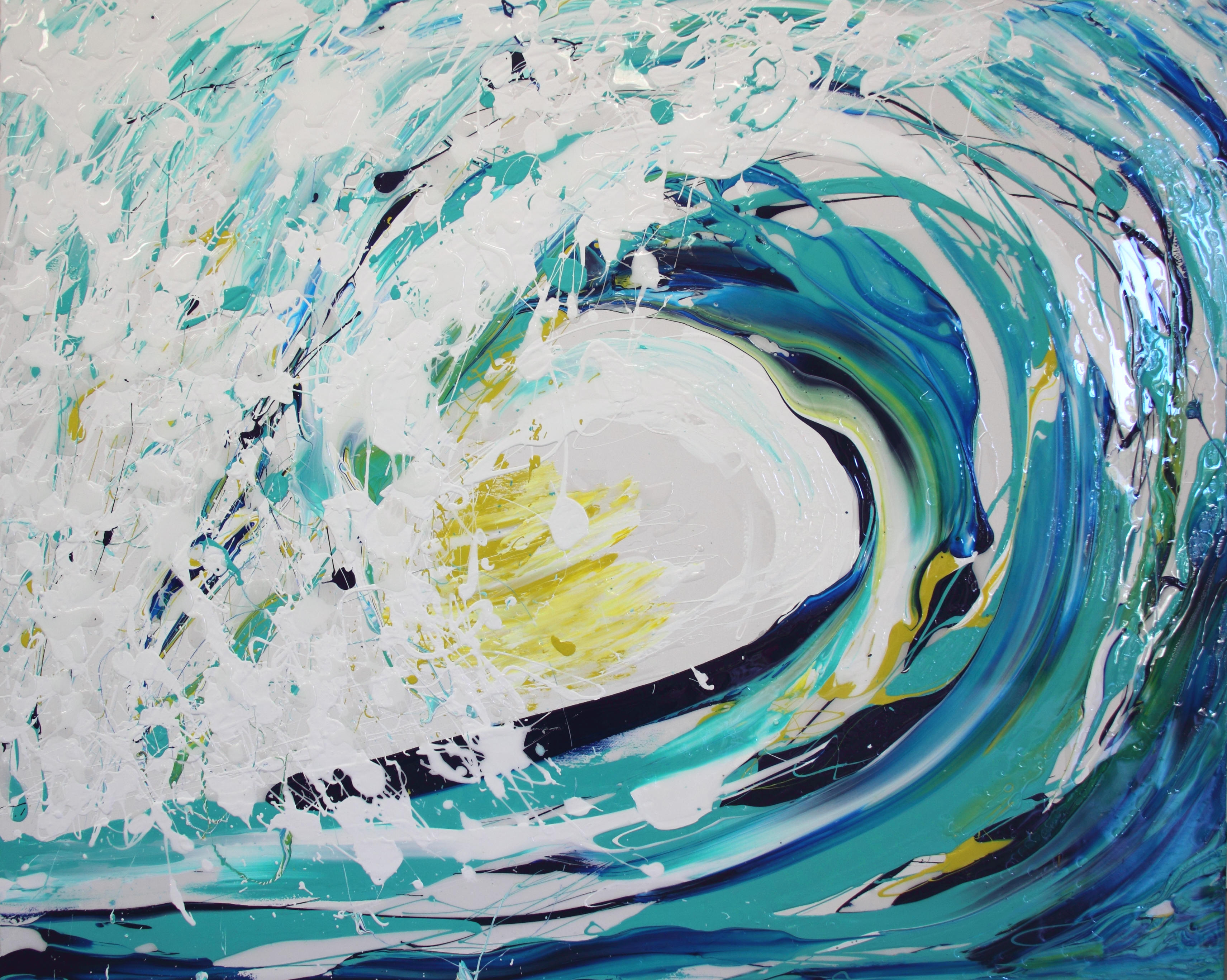 3423x2734 Exhibitions - Large Wave Painting