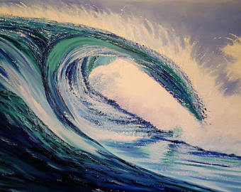 340x270 Large Wave Painting Etsy - Large Wave Painting